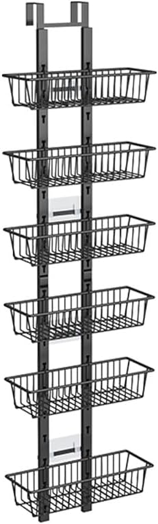 Foldable Over The Door Pantry Organizer,Duty Metal Pantry Door Organizer,Door Organizer And Storage For Kitchen Pantry Door Cabinet,5/6-tier Pantry Organizers And Storage For Kitchen,Home,laundry