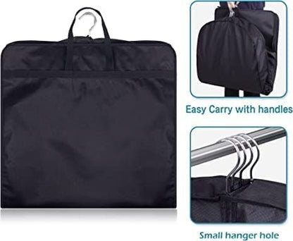 KIMBORA 54" Suit Bags for Closet Storage and Travel, Gusseted Hanging Garment Bags for Men Suit Cover With Handles for Clothes, Coats, Jackets, Shirts（3 Packs）