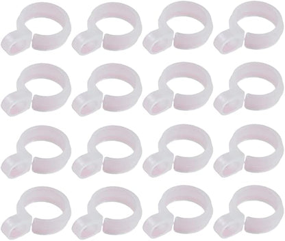 50 Pcs Plastic Windproof Hanger Hooks Clothes Hanger Buckle Clip Laundry Hanging Hooks Closet Rod Hanging Tool for Drying Rack