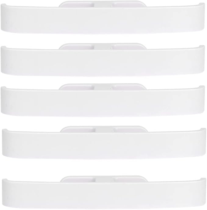 DOITOOL Shoe Rack, 5PCS Sticky Door Shoes Storage Rack Hanging Hangers Plastic Wall Mounted Slippers Holder Organizer for Bathroom Hallway (White)