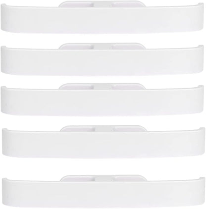 DOITOOL Shoe Rack, 5PCS Sticky Door Shoes Storage Rack Hanging Hangers Plastic Wall Mounted Slippers Holder Organizer for Bathroom Hallway (White)