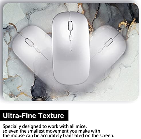 Audimi Small Mouse Pad 6 x 8 Inch, Mini Mouse Pad Thick for Laptop Wireless Mouse Home Office Travel, Portable & Washable (Grey Marble) - Image 6