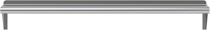 AmGood 8 in. x 48 in. Stainless Steel Wall Shelf | NSF | Metal Shelving | Garage, Laundry, Storage, Utility Room | Restaurant, Commercial Kitchen
