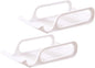 SHOWERORO 2pcs Stackable Refrigerator Beverage Storage Rack Practical Can Bowl Organizer for Beer Vegetables and Fruits Space-saving Cold Storage White