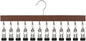 Closet Organizer with 12 Clips, 2026 New Upgraded Space Saving Hanger with 360° Rotating Metal Clips Silicone Lining for Scarves, Pants, Skirts, Towels (Vintage, 1 PCS)