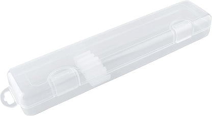 Transparent Tableware Storage Case, Portable Flatware Utensil Box, Clear Cutlery Organziers Container for Spoon Fork Chopsticks for Travel Camping Picnic (B)