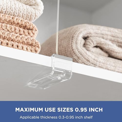HBlife    [  ] Clear Shelf Dividers, 2 Pack Purse Organizer for Closet Perfect for Sweater, Shirts, Handbags, Acrylic Bookshelf for Organization - Image 4