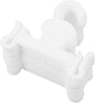 20pcs White Plastic Slipper Hanger Hooks Double Hook Shoe Holders Hanging Shoe Organizer Space-saving Storage for Closet and Laundry