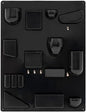 Plastic Wall Mount Organizer, Cabinet Door Organizer, Torage Organizer, Art Wall Decor, Wall Organizer for Bathroom, Kitchen, Living Room(Black)