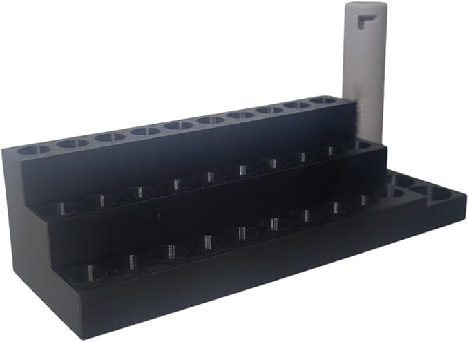 ScentB Perfume and Cologne Holder for New Vials | Holds 30 Spray Bottles and 3 Cases | Display ScentB Sprays | Bathroom Organization (No Logo, Purple)