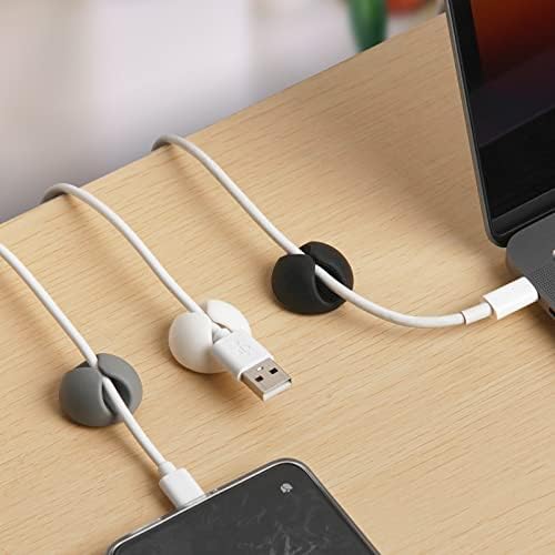 tifanso 6PCS Colorful Adhesive Cable Clips for Home Office Wire Management - Image 5