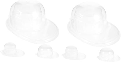 Alipis 2 Pcs Portable Baseball Cap Storage Box, Plastic Hat Shaper Travel Case, 12.59X9.25X9.84 Inch, Transparent Cap Holder for Display and Protection