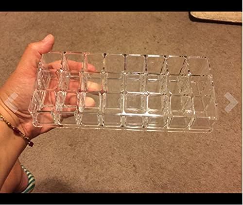 LEILIN 36 Slot Lipstick Drawer Organizer Lip Gloss Storage Essential Oil Holder Clear Acrylic Lipstick Organizer Storage of Cosmetics and Perfume