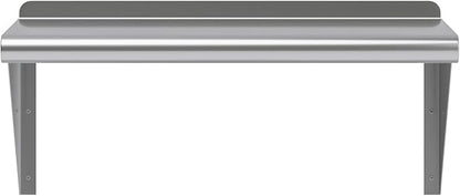 AmGood 12 in. x 24 in. Stainless Steel Wall Shelf | NSF | Metal Shelving | Garage, Laundry, Storage, Utility Room | Restaurant, Commercial Kitchen