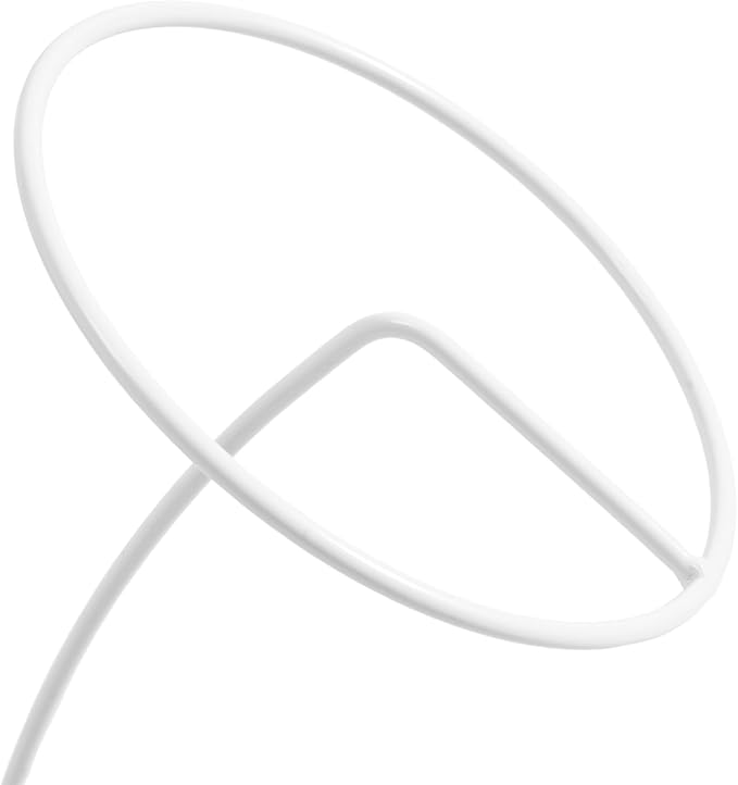 6 Hooks Hat Cap Rack Stand, Adjustable Hooks, Metal Hats Wig Display Hanger for Home Closet Retail Store (White)
