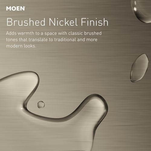 Moen Eva Brushed Nickel Transitional Single Robe Hook, Wall Mounted Hanger for Bath Robe or Towel, YB2803BN - Image 3