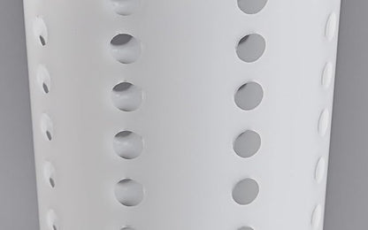 Soro Essentials- Flatware Cylinders White Color Plastic Set of 4 - Utensil Holders Silverware Utensil Drying Cylinders Home Kitchen Daily Use Utensil Drainer Silverware Organizer Caddy Restaurant