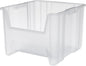 Akro-Mils 13018 Stak-N-Store Stackable Storage Bins, Heavy Duty Garage Storage Containers, Open Front Plastic Organizer for Tools, Shelves, Closet Organizer, 17-1/2" x 16-1/2" x 12-1/2", Clear, 2-Pack