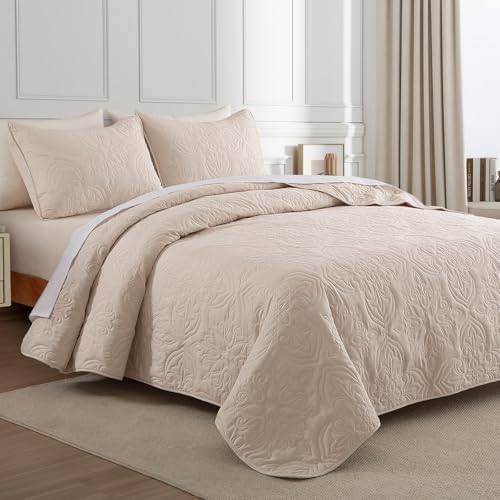 Whale Flotilla King Quilt Bedding Set Vintage Damask Reversible Bedspread - Image 2