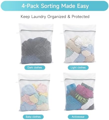 GOGOODA Mesh Laundry Bags Large Wash Bags for Delicates Large Size - Image 5
