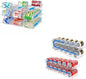 Can Organizer for Pantry Stackable AND Rolling Soda Can Dispenser for Refrigerator Soda Can Organizer