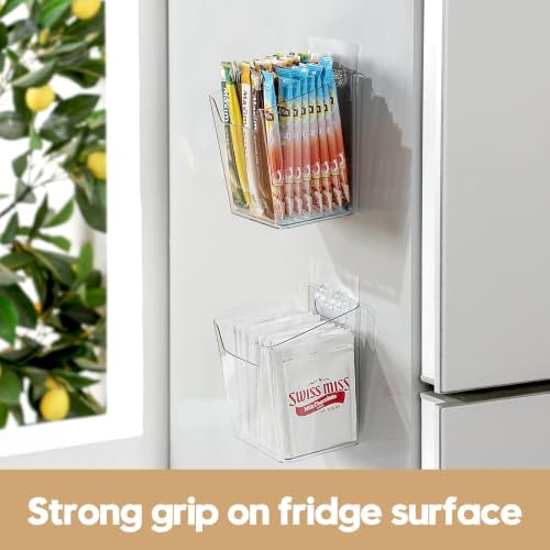 4 Pack Drink Packet Organizer, Hot Chocolate Packet Holder for Cabinet Door - Image 3