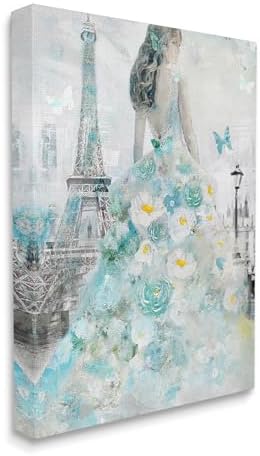 Stupell Industries Parisian Woman Butterfly, 24 x 30 Inch Canvas Wall Art - Image 2