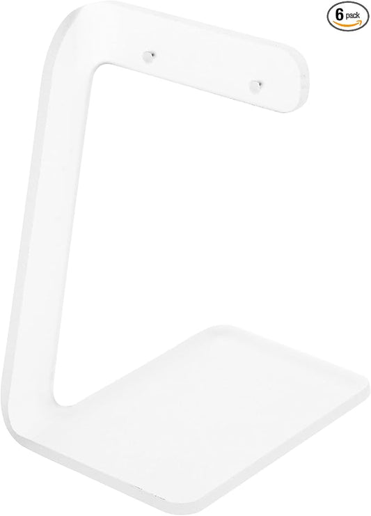 Plymor Frosted Acrylic Signpost-style Pair Hanging Earring Display Stand, 2.375" W x 3" D x 4" H (6 Pack)