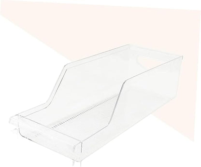 Beverage Organizer for Fridge Pantry Storage Bins Can Holder Stackable Material Refrigerator Containers