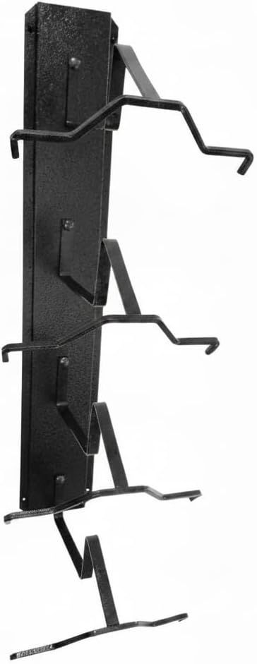 American Made Crown Up 4 Hat Cowboy Hat Rack – Wall Mounted Black