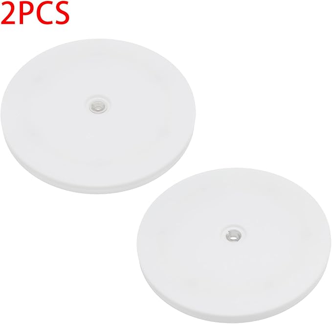 2 Pcs White 7 inch Acrylic Lazy Susan Rotating Turntable Organizer Bearings - Round Swivel Plate for Spice Rack, Table, Cake, Kitchen Pantry