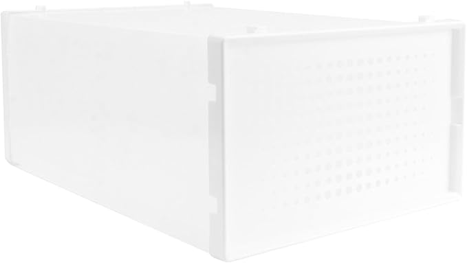 Healifty Thickened Large Shoe Storage Box with Flip Lid, Heavy-duty Plastic Household Shoe Organizer Container for Boots and Sneakers, Multipurpose Stackable Closet Storage