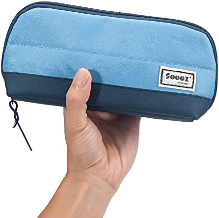 Sooez Wide-Opening Pencil Pen Case, Lightweight & Spacious Pencil Pouch by Sooez