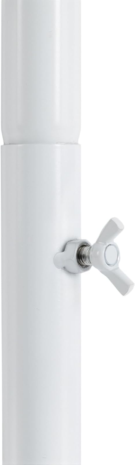 Scarf Display Rack 5.58ft Modern Freestanding Scarf Display Rack for Retail Stores, Homes & Offices, Spiral Iron Stand (White)
