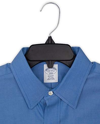 HangOn Shirt & Pants Hangers Combo Set Recycled Plastic, Black, 19 Inch & 14 Inch, 15 Each 30 Total
