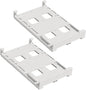 jojofuny 2pcs Fridge Can Organizer Rack for Diameter Soda Beer Cans Double Row Beverage Storage for Refrigerator Pantry -saving Design for Easy Access