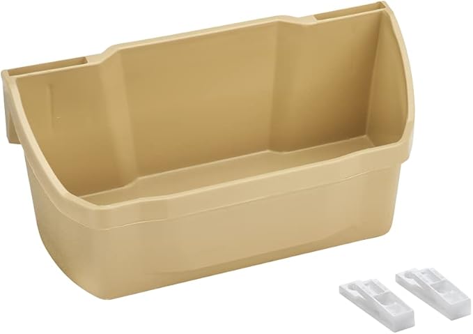 7 7/8 " Wide Polymer Door Storage Trays Almond