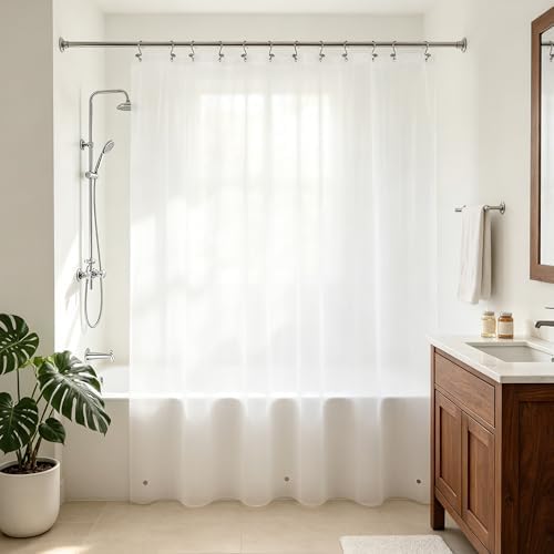 Barossa Design Extra Long Shower Curtain Liner 72x80, Frost by BarossaDesign