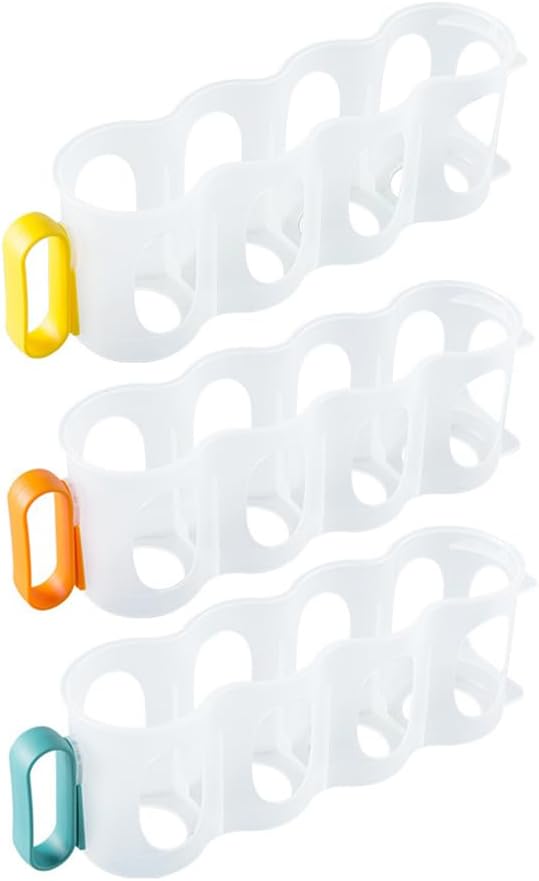 DECHOUS 3 Pack Portable Soda Can Organizer for Refrigerators Plastic Soda Can Holder Dispenser Beverage Holder for Fridge Pantry Freezer Kitchen