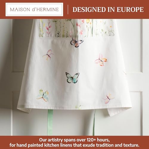 Maison d' Hermine Aprons for women with Pocket 100% Cotton (27.50"x31.50") - Image 2