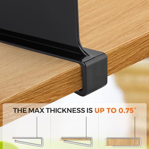 Matte Black Acrylic Shelf Dividers for Closets Organizer & Storage,2 Pack - Image 3
