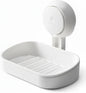 HOME&I Suction Cup Soap Dish Holder – Strong Vacuum Suction, Waterproof, Self-Draining Soap Dish for Shower, Bathroom, Kitchen Sink – No Drilling, Reusable (1 Pack)