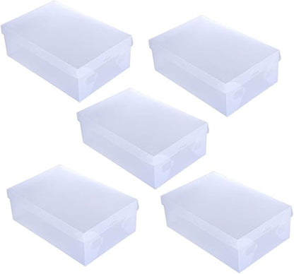 Cabilock 10pcs Men Women Shoe Storage Boxes Storage Organizer for Closet Office Dorm