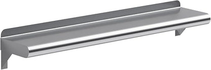 AmGood 6 in. x 30 in. Stainless Steel Wall Shelf | NSF | Metal Shelving | Garage, Laundry, Storage, Utility Room | Restaurant, Commercial Kitchen