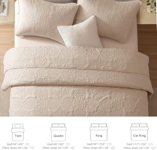 Whale Flotilla King Quilt Bedding Set Vintage Damask Reversible Bedspread - Image 6