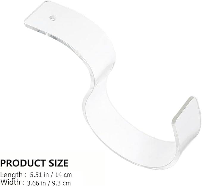 Amosfun Acrylic Belt Display Stand Clear Belt Organizer Rack Compact Storage Holder for Store and Home Use 1X1.2X1.2 Inches Transparent Acrylic Display