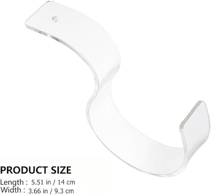 Amosfun Acrylic Belt Display Stand Clear Belt Organizer Rack Compact Storage Holder for Store and Home Use 1X1.2X1.2 Inches Transparent Acrylic Display