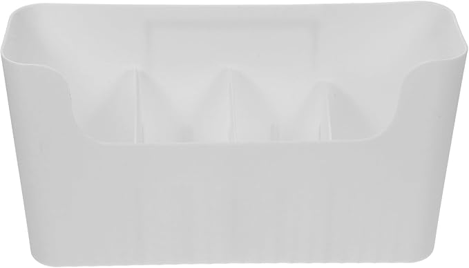 Wall Mounted Kitchen Cabinet Door Organizer Bin Large Plastic Storage Organizer Bin for Pantry Fridge Side Snack Storage Shelf