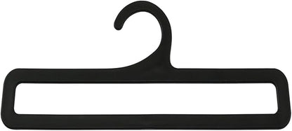 10PCS Plastic Scarf Hanger 17cm for Scarves Belts Towels Tie Rings Multifunctional Clothes Hangers Wardrobe Storage Racks Suitable for Storing Scarves Belts Ties Shawls Black