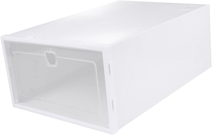 6pcs Transparent Shoe Box Organizer Thickened Drawer Style Storage Container for High Heels Sneakers Boots Material Scratch Design for Quick Access and Visibility